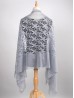 Flower Cut-Out Lace Design Scarf 